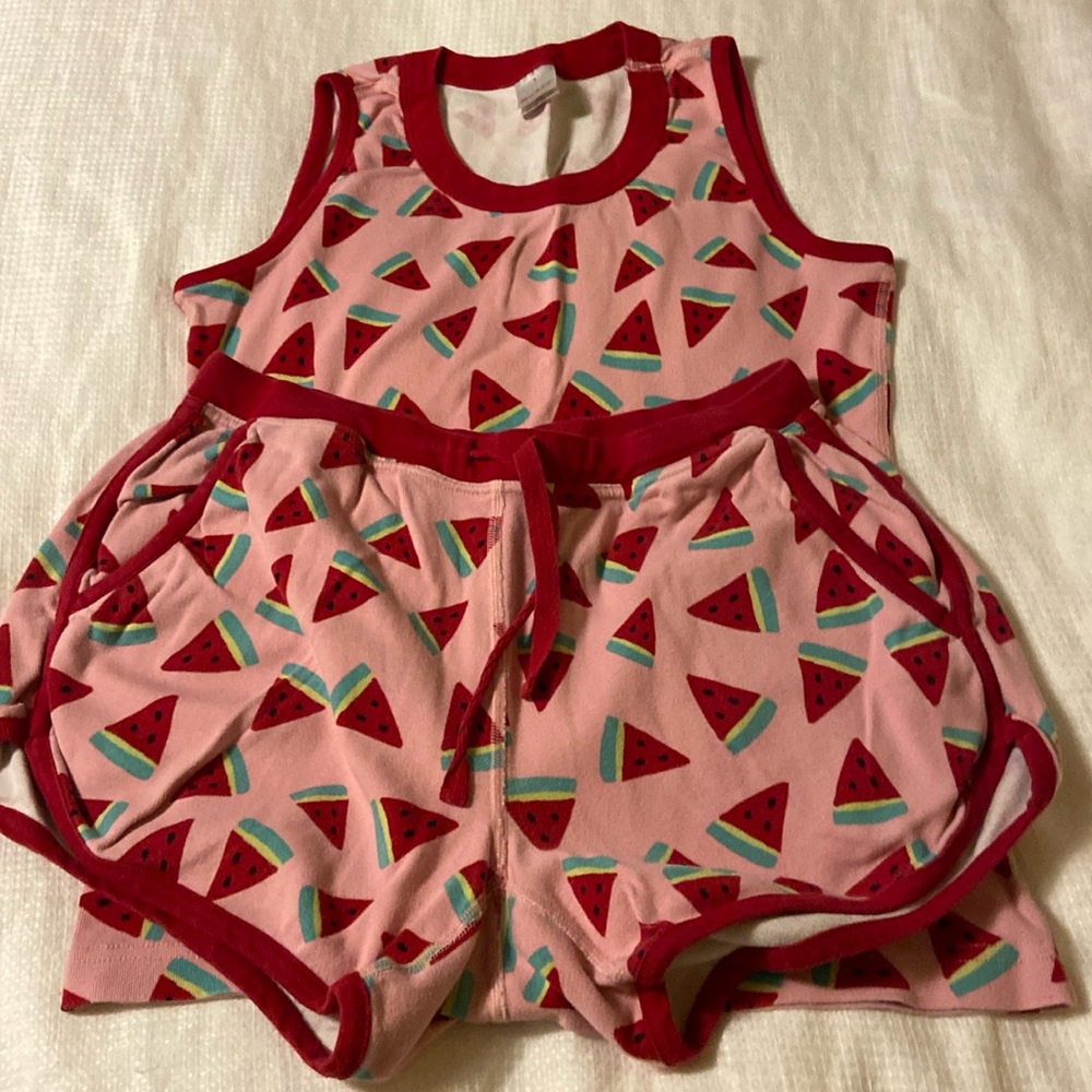Hanna Andersson shortie pajama set